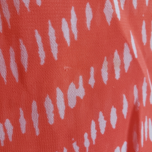 3/$20 Old Navy coral white women's tank top, lightweight sheer chiffon size S - Picture 5 of 12